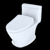 TOTO® WASHLET®+ Nexus® One-Piece Elongated 1.28 GPF Toilet with Auto Flush S550e Contemporary Bidet Seat, Cotton White - MW6423056CEFGA#01