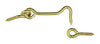 National Hardware Gold Solid Brass 2-1/2 in. L Hook and Eye 1 pk