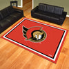 NHL - Ottawa Senators 8ft. x 10 ft. Plush Area Rug