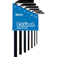 Eklind Assorted  Metric Short Arm Hex L-Key Set(Pack of 6)