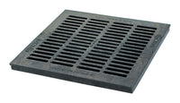 NDS 18 in. Black Square Polyolefin Drain Grate