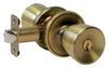 Schlage Byron Antique Brass Entry Knob 1-3/4 in.