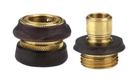 Gilmour Brass Threaded Male/Female Quick Connector Hose Set