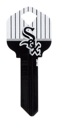 Hillman Chicago White Sox Painted Key House/Office Universal Key Blank Single (Pack of 6).