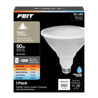 Feit PAR38 E26 (Medium) LED Bulb Adjustable White 90 Watt Equivalence 1 pk