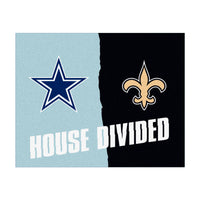 NFL House Divided - Cowboys / Saints House Divided Rug