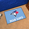 MLB - Toronto Blue Jays Light Blue Man Cave Rug - 19in. x 30in.