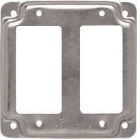 Raco Square Steel 2 gang Box Cover