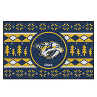 NHL - Nashville Predators Holiday Sweater Rug - 19in. x 30in.