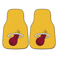 NBA - Miami Heat Yellow Carpet Car Mat Set - 2 Pieces