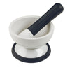 Progressive Prepworks Black/White Porcelain Mortar and Pestle (Pack of 3)