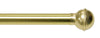 Kenney Brass Gold Ball Cafe Rod 28 in. L X 48 in. L