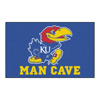 University of Kansas Man Cave Rug - 5ft. x 8 ft.