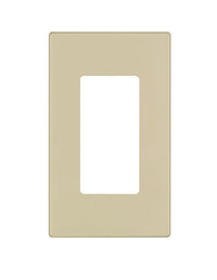 Leviton Ivory 1 gang Thermoset Plastic Decorator Wall Plate 1 pk