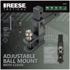 Reese Tactical Matte Black Steel Adjustable Ball & Clevis Utility Mount 14 L in.