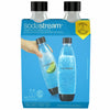 SodaStream Black 1 L Carbonator Bottle 2 pk