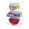 Whitmor 16.25 in. L X 7.5 in. W X 11 in. H White Wire Basket