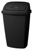 Sterilite 13.2 gal Black Plastic SwingTop Locking Wastebasket (Pack of 4)