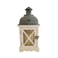 Infinity LED Iron/Wood Lantern White (Pack of 2)