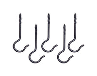 Panacea Black Steel 2-1/2 in. H Sturdy Swag Hook 5 pk