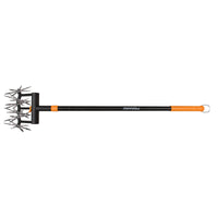 Fiskars Steel Rotary Hand Cultivator Wood Handle