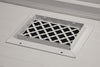 Steelcrest Designer 8 X 6 Wall /Ceiling White Return Vent Cover, With Face Mounting Screw Holes, No Damper