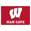 University of Wisconsin Man Cave Rug - 19in. x 30in.