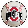 Ohio State University Baseball Rug - 27in. Diameter