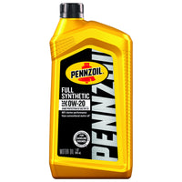 Pennzoil 0W-20 Gasoline Synthetic Motor Oil 1 qt 1 pk (Pack of 6)