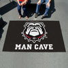 University of Georgia Black Man Cave Rug - 5ft. x 8 ft.