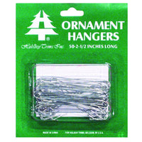 Holiday Trims Ornament Hooks Ornament Hangers Silver Metal 0.5 inch 50 pk (Pack of 72)