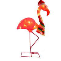 Celebrations Incandescent Clear Lighted Flamingo 3 ft. Yard Decor