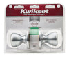 Kwikset  Tylo  Satin Chrome  Steel  Passage Door Knob  3  Right or Left Handed