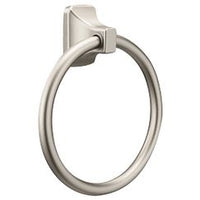 BRUSHED NICKEL TOWEL RING