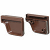 Amerimax 2 in. H x 3.5 in. W x 4.6 in. L Brown Vinyl Gutter End Cap (Pack of 14)