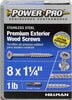 Hillman Power Pro No. 8  x 1-1/4 in. L Star Flat Head Exterior Deck Screws 1 lb.