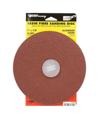 Forney 7 in. Aluminum Oxide Adhesive Sanding Disc 50 Grit 3 pk