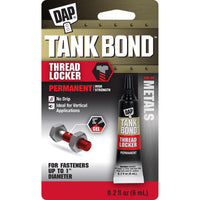 DAP Tank Bond High Strength Polymer Thread Locker, Permanent 0.2 oz (Pack of 12)