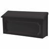 Gibraltar Mailboxes Windsor Plastic Wall Mount Black Mailbox