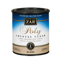 Aqua ZAR Clear Water-Based Indoor Polyurethane Paint 1 qt. 125 sq. ft. Coverage (Pack of 4)