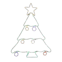 Celebrations LED Multi Christmas Tree Silhouette 17 in. Hanging Decor