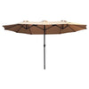 Living Accents 15 ft. Beige Patio Umbrella