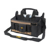 CLC 9 in. W X 16 in. H Polyester Tool Bag 17 pocket Black/Tan 1 pc