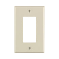 Leviton Light Almond 1 gang Thermoset Plastic Decorator Wall Plate 1 pk