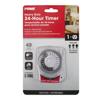 Prime Indoor Mechanical Timer 125 V White