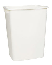 Rubbermaid 9 gal. Bisque Open Top Wastebasket (Pack of 6)