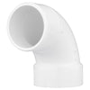 Charlotte Pipe Schedule 40 4 in. Hub X 4 in. D Spigot PVC 90 Degree Street Elbow 1 pk