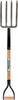 Seymour S300 DuraLite 4 Tine Steel Spading Fork 31 in. Wood Handle