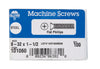 Hillman No. 8-32 X 1-1/2 in. L Phillips Flat Head Zinc-Plated Steel Machine Screws 100 pk