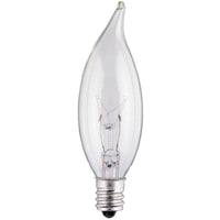 Westinghouse 25 W CA8 Decorative Incandescent Bulb E12 (Candelabra) Warm White 2 pk